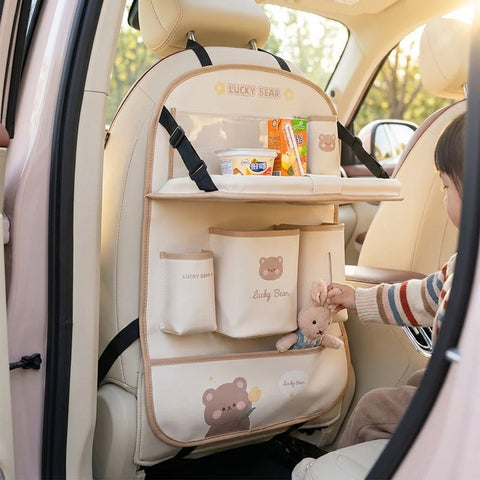 Foldable Kids Car Seat Tray Organizer for Travel