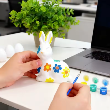 Kids Easter Painting Craft Kit – DIY Egg Decorating Art Set for Toddlers & Children