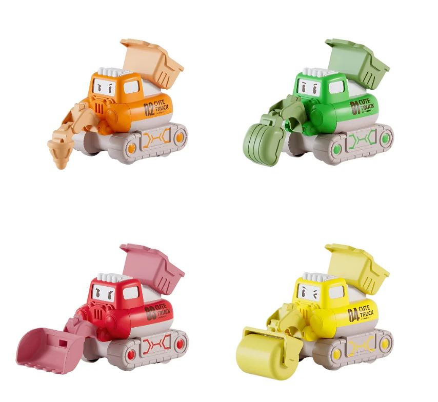 Press-On Toy Construction Truck with Movable Joints