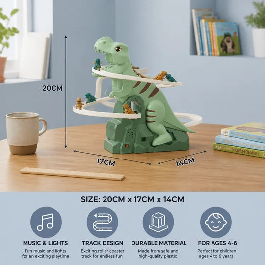 Dinosaur Slide Roller Coaster Toy for Kids