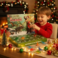 Dinosaur Advent Calendar for Kids – 24-Day Christmas Countdown with Surprise Dino Toys