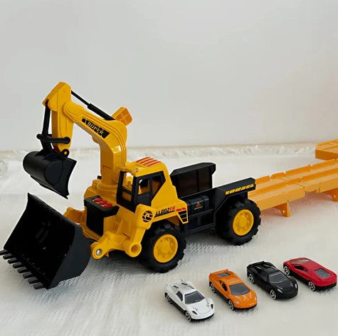 Expandable Construction Truck with Action-Packed Launch Ramp