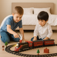 Battery-Powered Train with Smoke Effect, Light & Sound – Jackie’s Kids Track Set