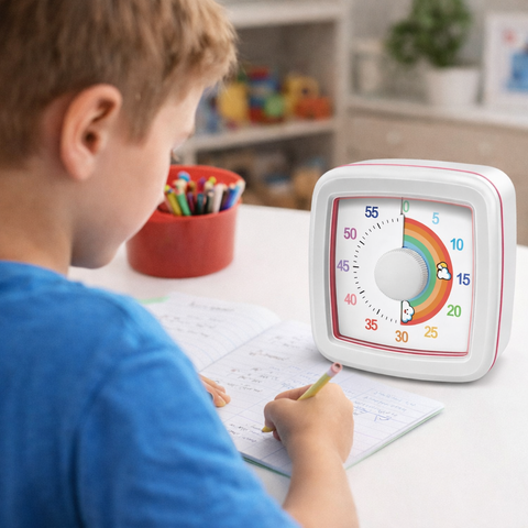 Kids Visual Timer – Silent Classroom & Home Learning Countdown Timer for Focus & Time Management
