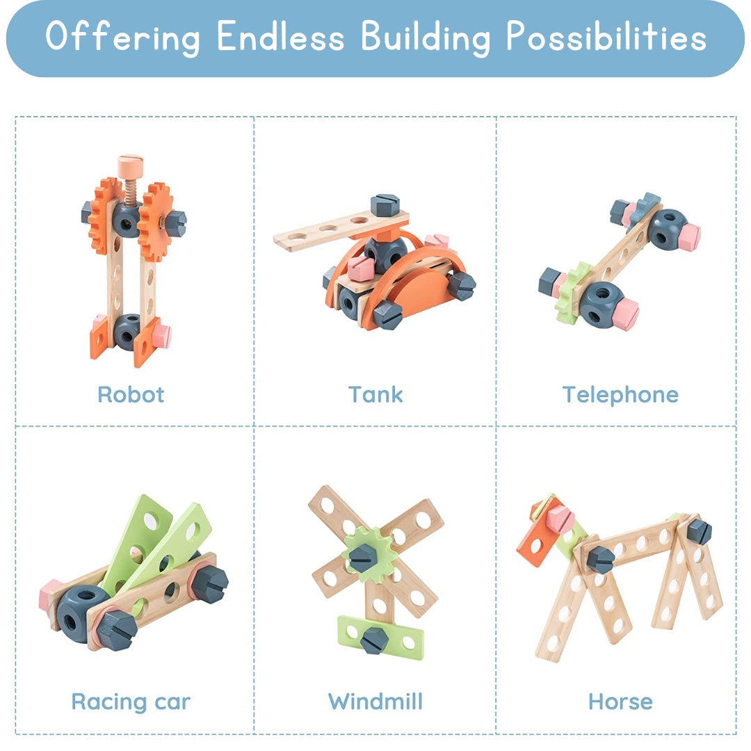 Wooden Workbench Playset for Kids