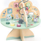 Wooden Activity Table with Abacus, Shape Sorter and Clock