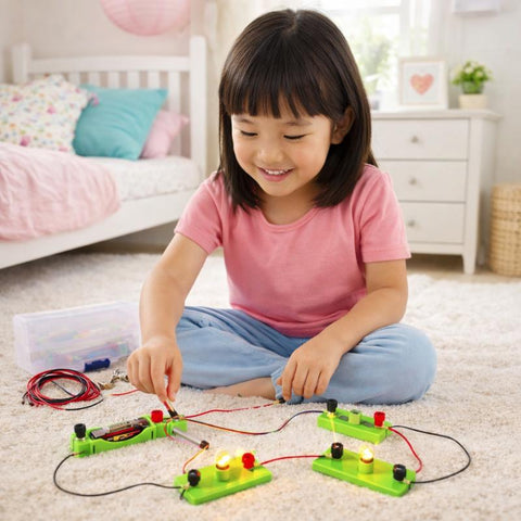 STEM Electricity Kit for Kids – DIY Circuit Learning Set, Educational Science Experiment Toy