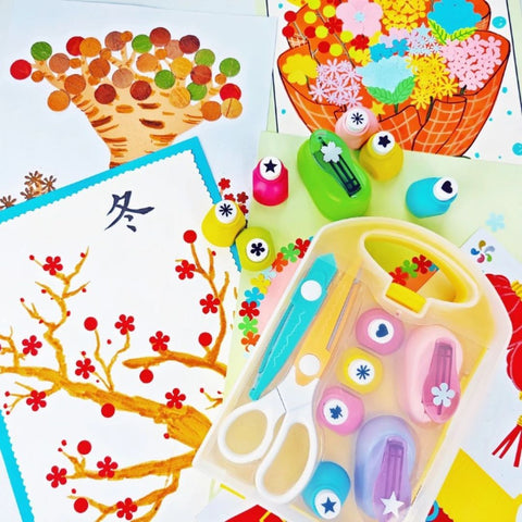 Kids DIY Craft Kit – Fun Paper Punch Art Set for Creative Projects