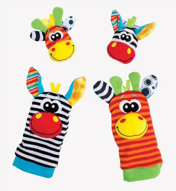 Baby Rattles Toys Animal Socks