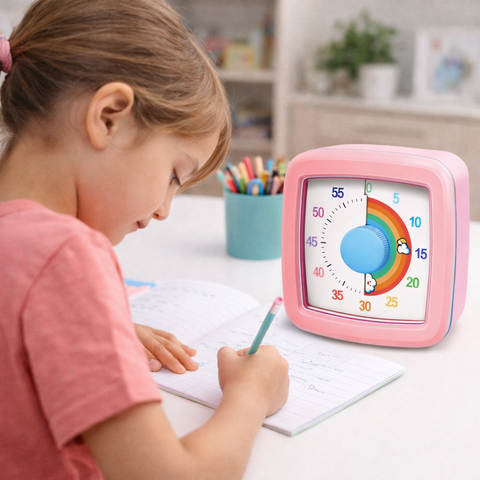 Kids Visual Timer – Silent Classroom & Home Learning Countdown Timer for Focus & Time Management