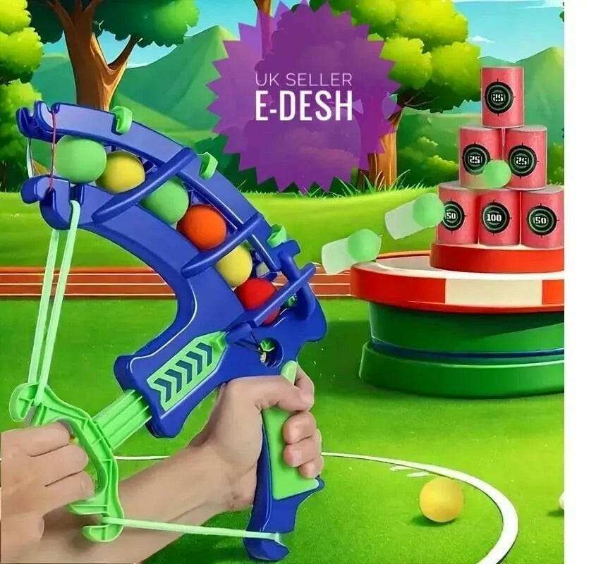 Kids Archery Toy Set – Safe Bow and Arrow Target Game with Sticky Balls & Cans
