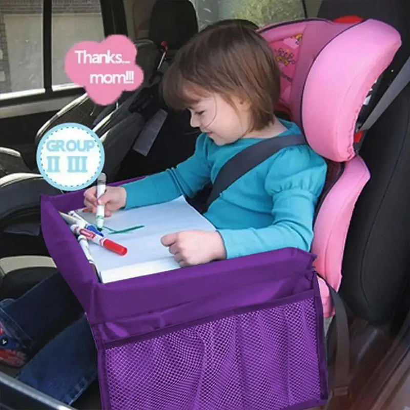 Baby Car Seat Travel Tray – Portable Activity & Snack Table for Toddlers and Kids