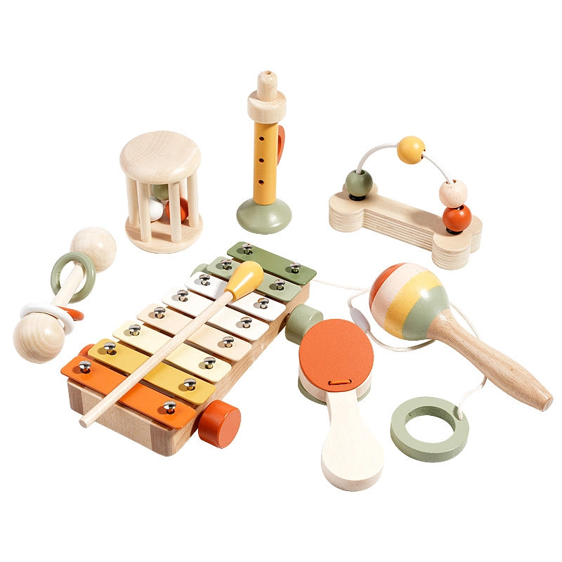 Montessori Wooden Musical Instruments Set for Babies and Toddlers – Early Learning Music Toys