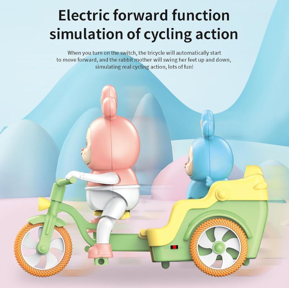 Exciting Electric Tricycle with Music and Lights