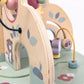 Wooden Activity Table with Abacus, Shape Sorter and Clock