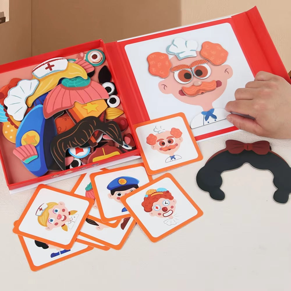 Magnetic Puzzle Learning Toy – Educational STEM Game for Kids Ages 3+, Montessori Activity & Gift