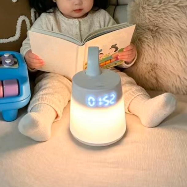 Mountable night light with feeding-time tracker