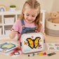 Montessori Mushroom Pegboard Mosaic Puzzle for Kids