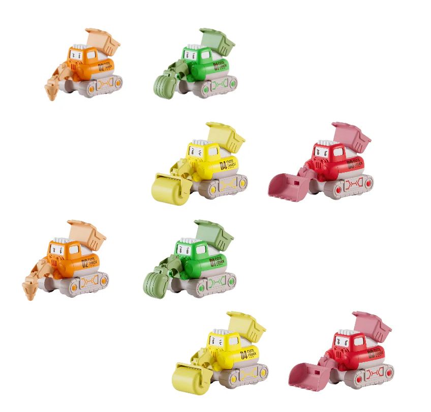 Press-On Toy Construction Truck with Movable Joints