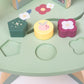 Wooden Activity Table with Abacus, Shape Sorter and Clock