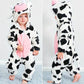 Hooded Animal Onesie Pajamas – Soft Plush Jumpsuit for Kids & Adults