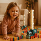 Automatic Domino Train Set for Kids
