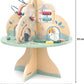 Wooden Activity Table with Abacus, Shape Sorter and Clock