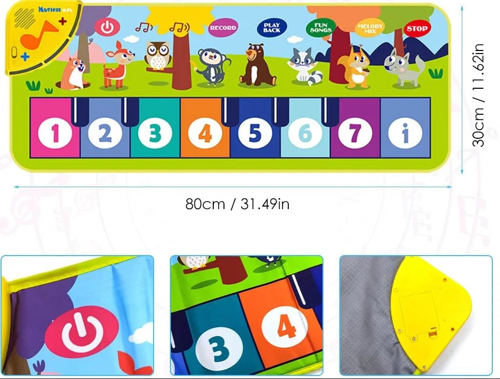 Interactive Musical Piano Dance Mat for Kids