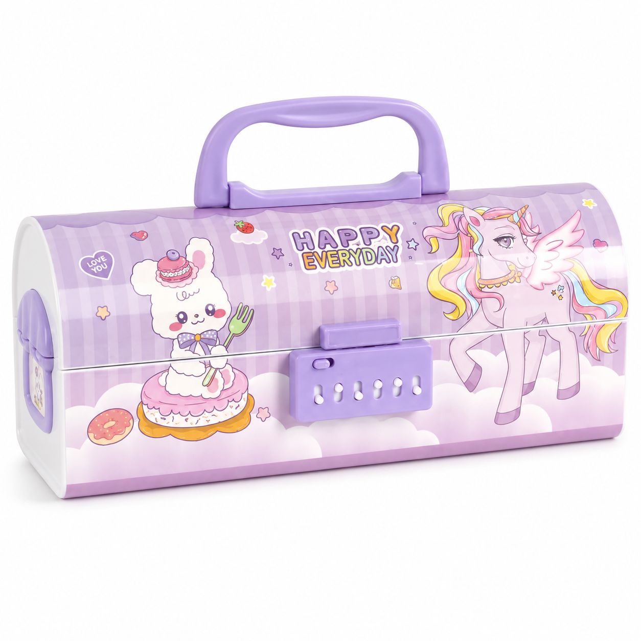 Lockable pencil case with combination locks