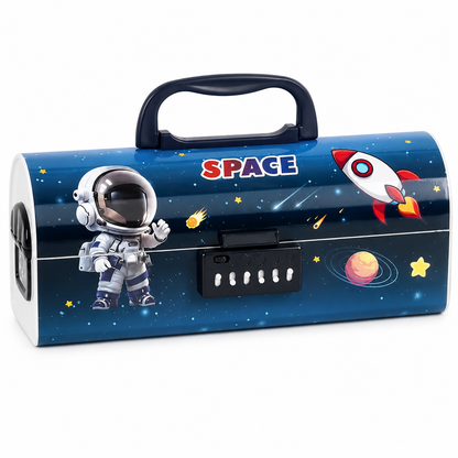 Lockable pencil case with combination locks