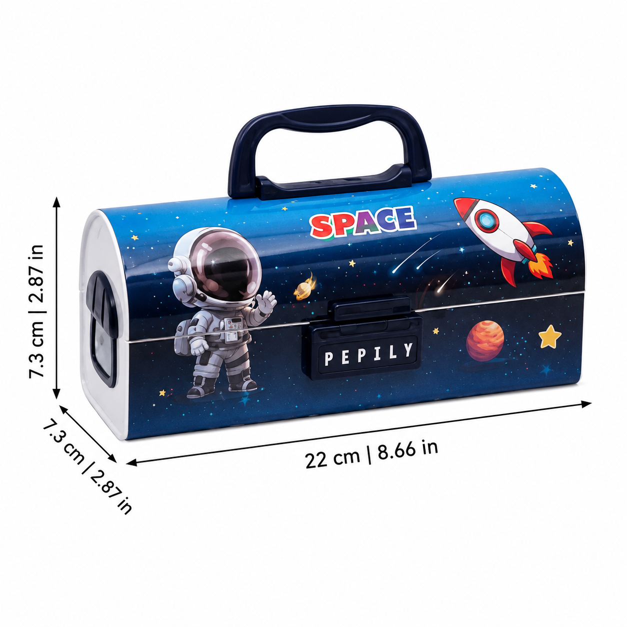 Lockable pencil case with combination locks