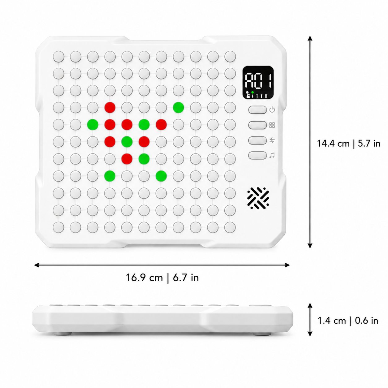 Electronic board with strategy and memory games