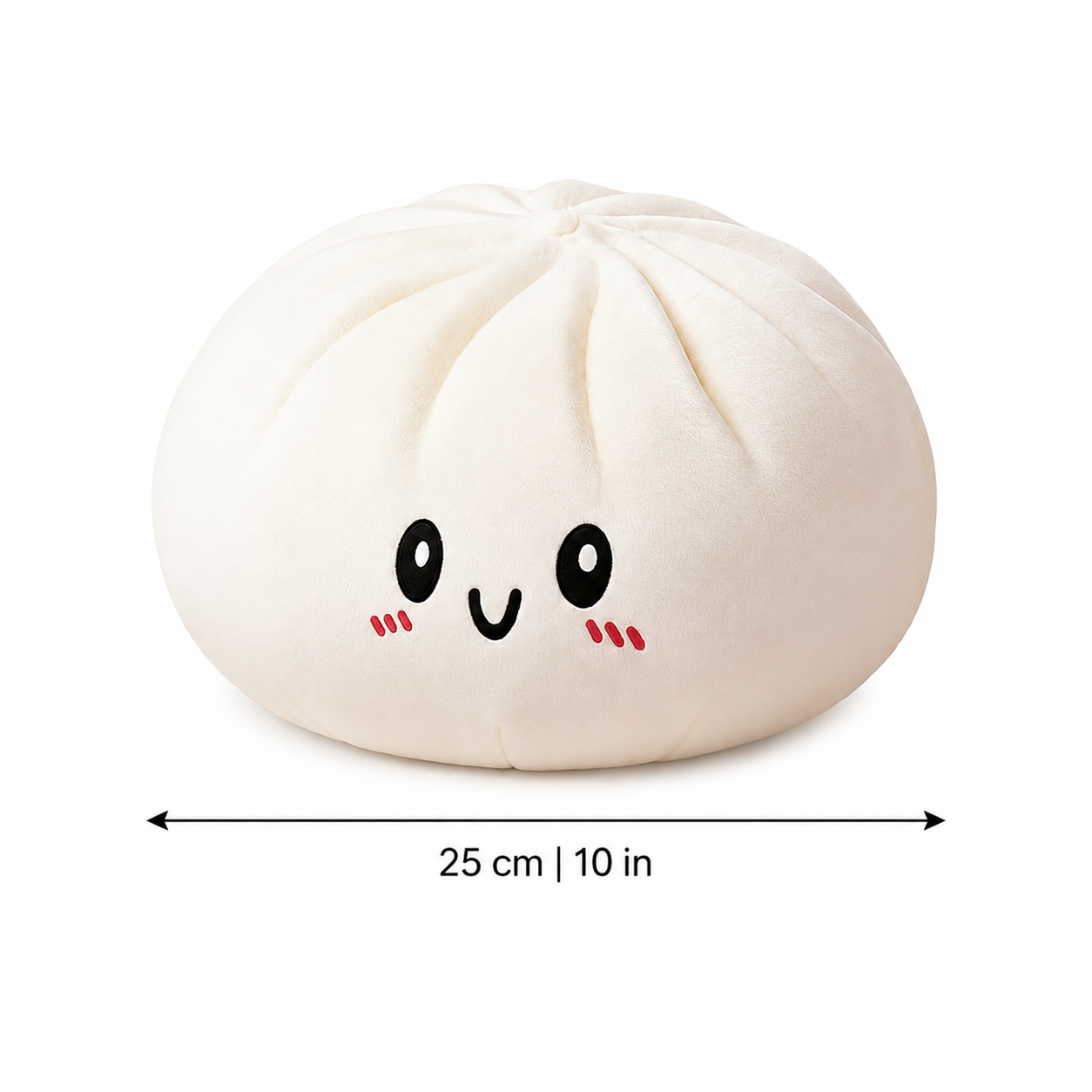 Dumpling-shaped plush cushion