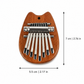Mini Kalimba Thumb Piano Pendant for Beginners & Music Lovers