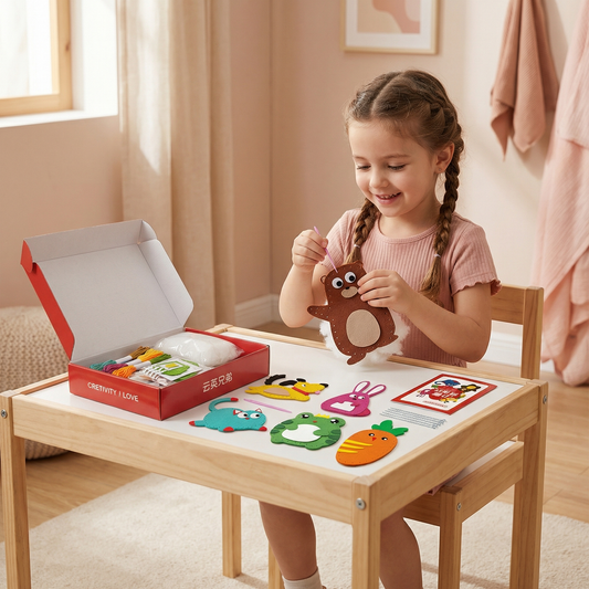 DIY Felt Animal Sewing Kit for Kids
