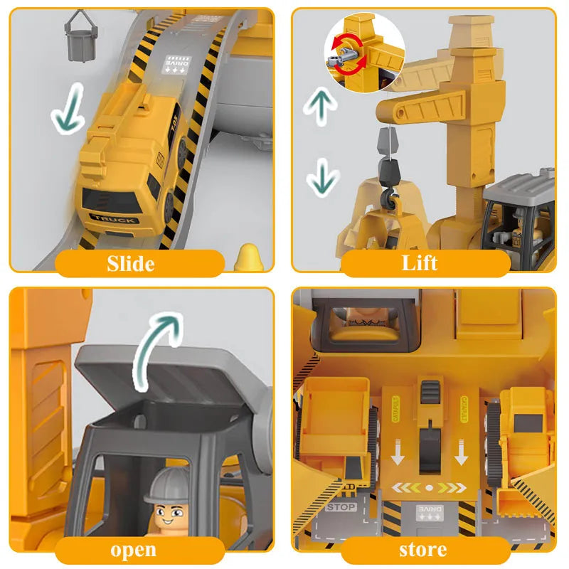 Educational Assembled Crane Excavator Toy