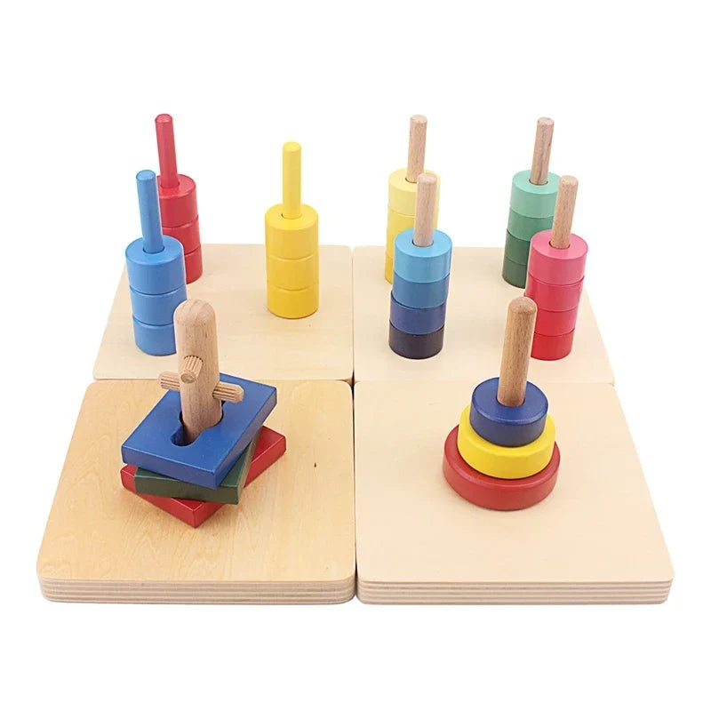 Montessori Wooden Dowel and Wire Activities for Threading