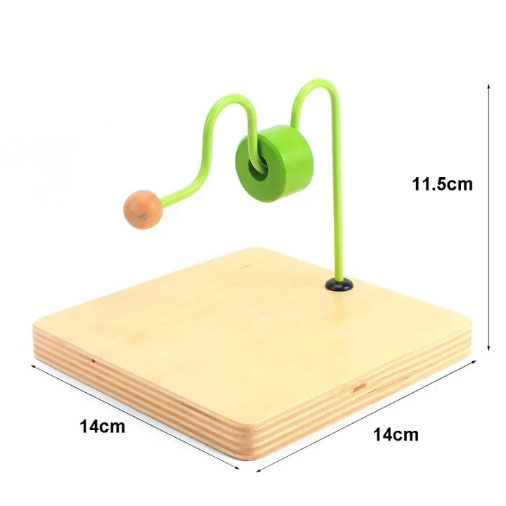 Montessori Wooden Dowel and Wire Activities for Threading