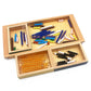 Montessori Addition Snake Game with Bead Bars and Wooden Tray