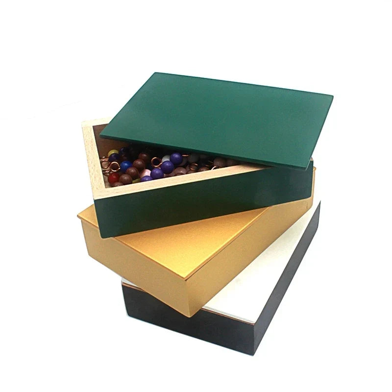 Montessori Addition Snake Game with Bead Bars and Wooden Tray