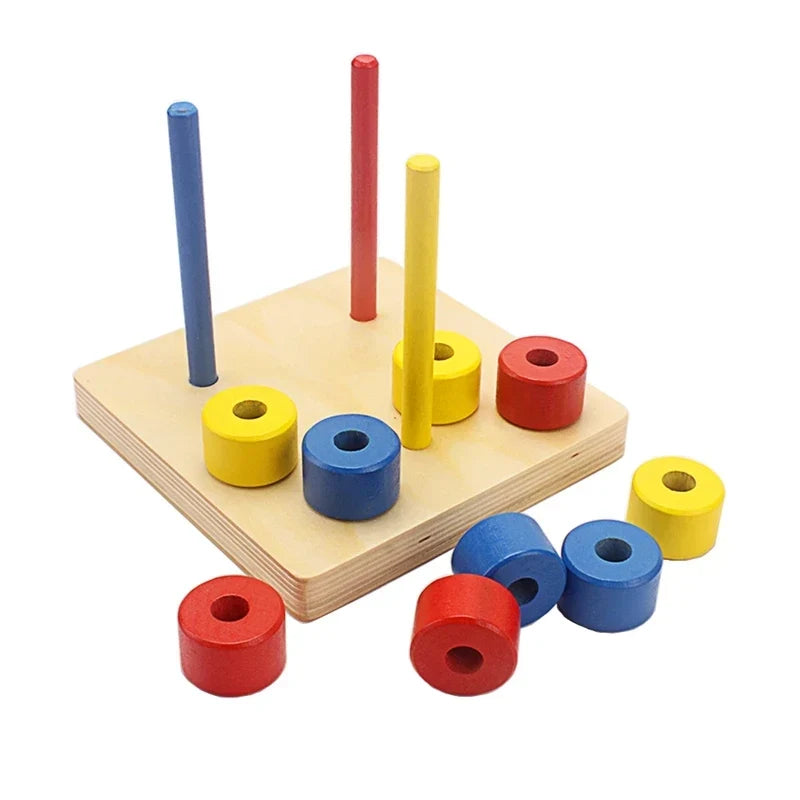 Montessori Wooden Dowel and Wire Activities for Threading