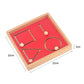 Montessori Wooden Pre-Writing Board with Tracing Ball