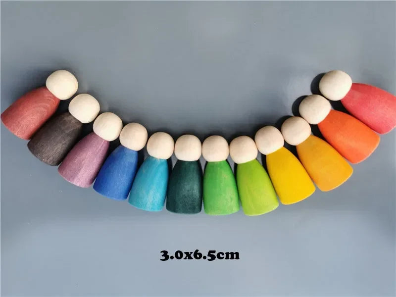 Linden Wood Stacking Toys with Arches, Bowls and Figures