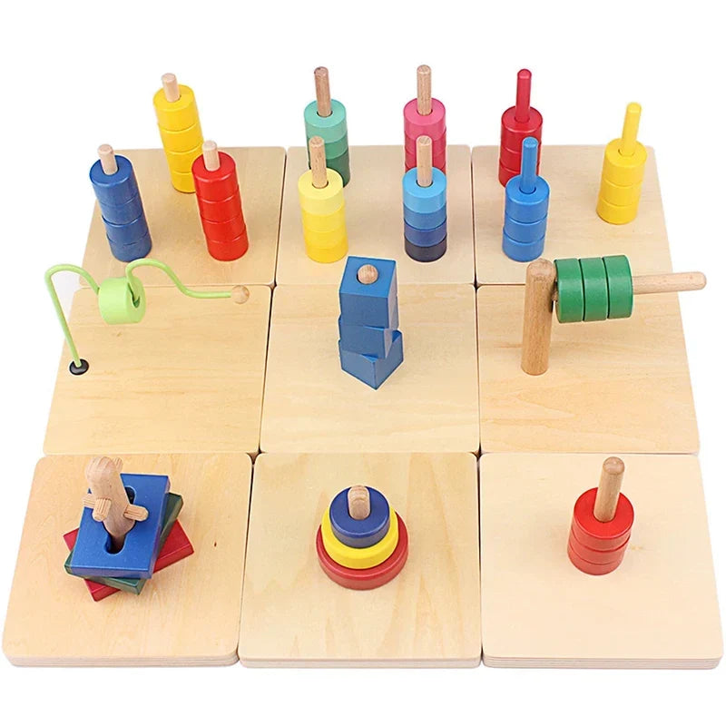 Montessori Wooden Dowel and Wire Activities for Threading
