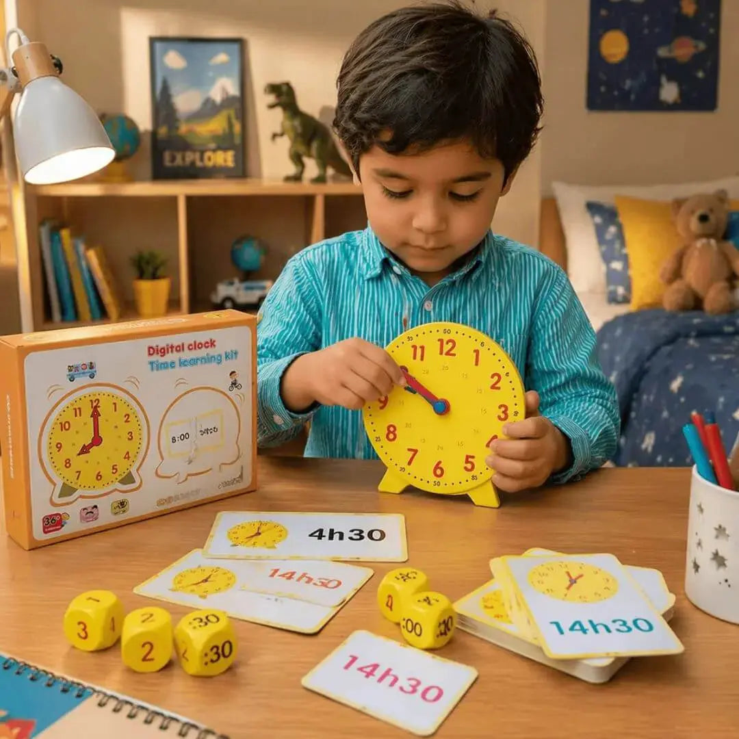 Interactive Montessori Learning Clock for Kids