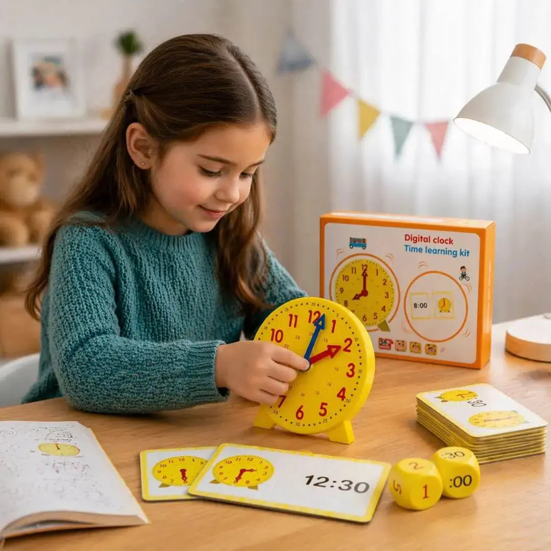 Interactive Montessori Learning Clock for Kids