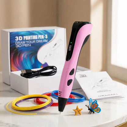3D Printing Pen Starter Kit for Kids 10+, Creative STEM Drawing Set