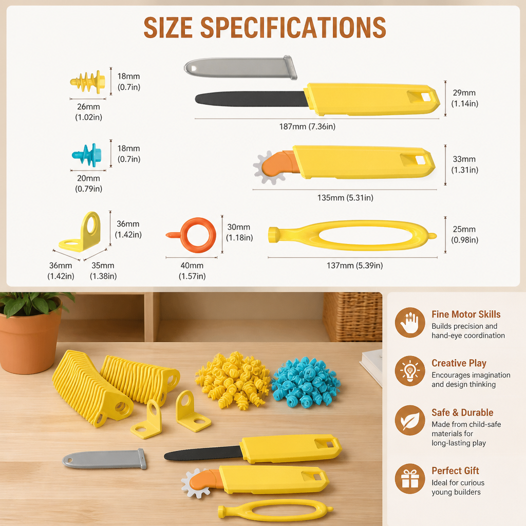 Cardboard construction tool kit with connectors