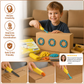 Cardboard construction tool kit with connectors