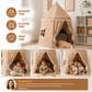 Kids' Indoor Play Tent with Pom-Pom Trim for Reading and Play